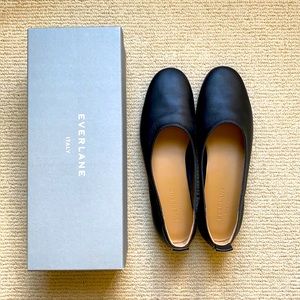 New Everlane Italian Leather Day Glove black flats